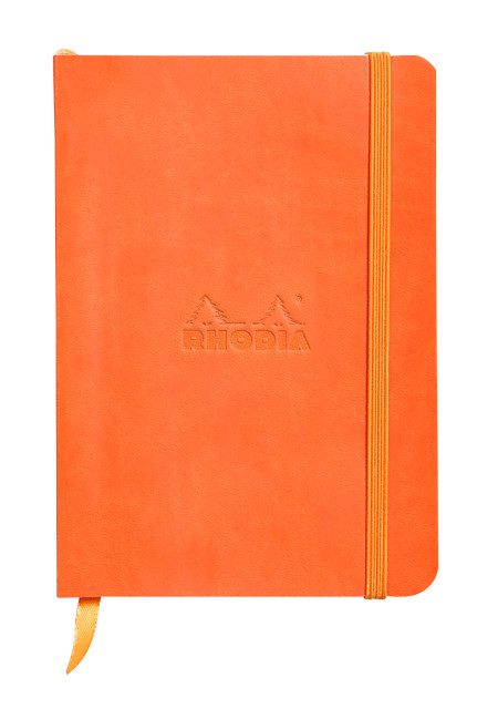 Rhodia Softcover Notebook - Medium - Tangerine - Dotted